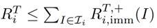 Theorem linking Full and Immediate counterfactual regret